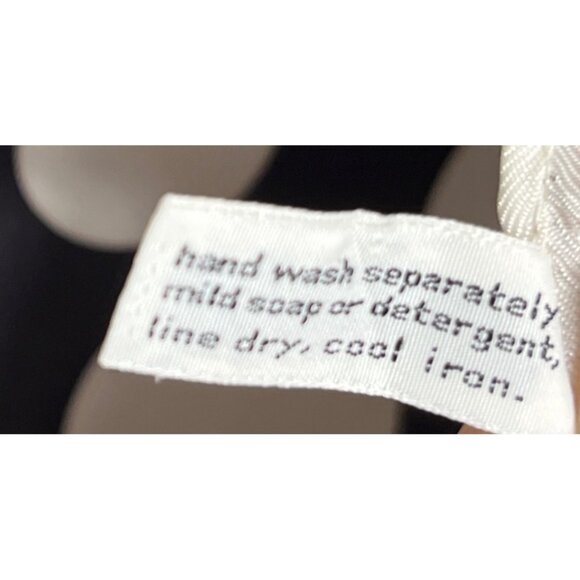 Vera Scarf Black White Polka Dot 23" Square Vtg Acetate Classic Accessories - Picture 6 of 9